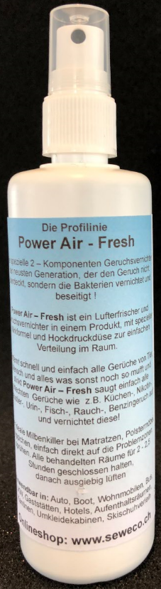 Geruchsvernichter Power Air - Fresh, der ultimative, Set mit 2 Pumpsprays à 125 ml Geruchsvernichter Power Air - Fresh, der ultimative, Set mit 2 Pumpsprays à 125 ml