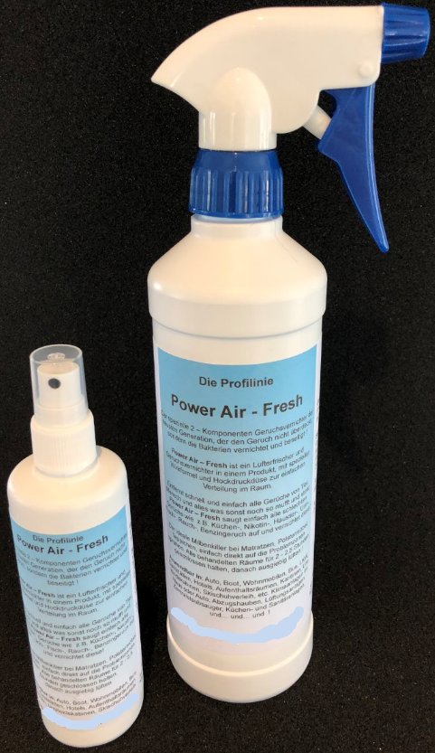 Geruchsvernichter  Power Air - Fresh, der ultimative, Set mit je 2 Flaschen à 125 ml / 500 ml